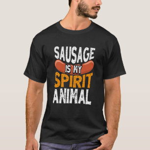 Sausage is My Spirit Animal Smoker Grill Barbecue T-Shirt