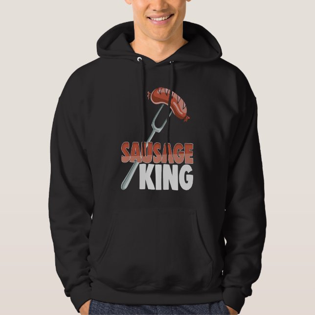 Sausage King Best Ever  Women Sausage Love Foodie  Hoodie (Front)