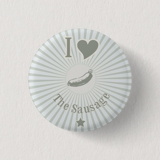Sausage Lover 3 Cm Round Badge (Front)