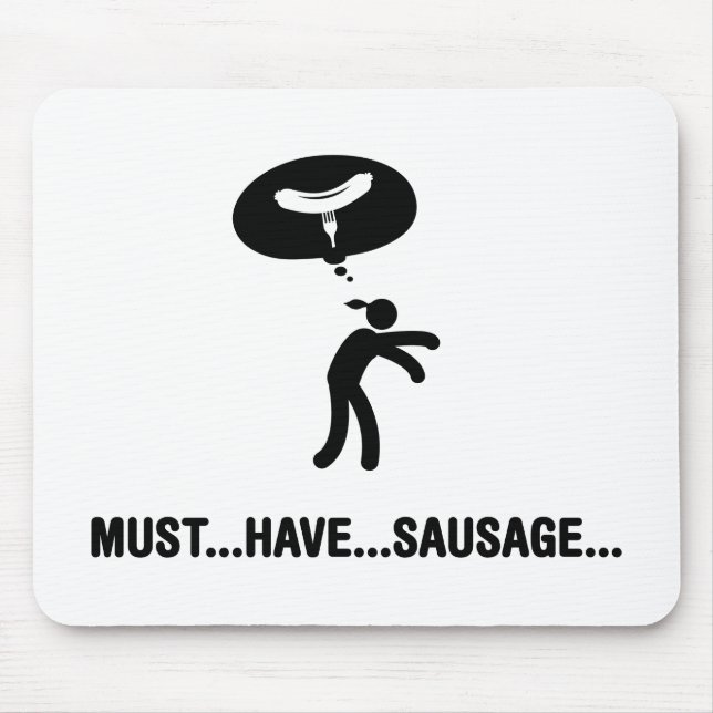 Sausage Lover Mouse Mat (Front)