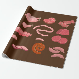 sausage lover wrapping paper