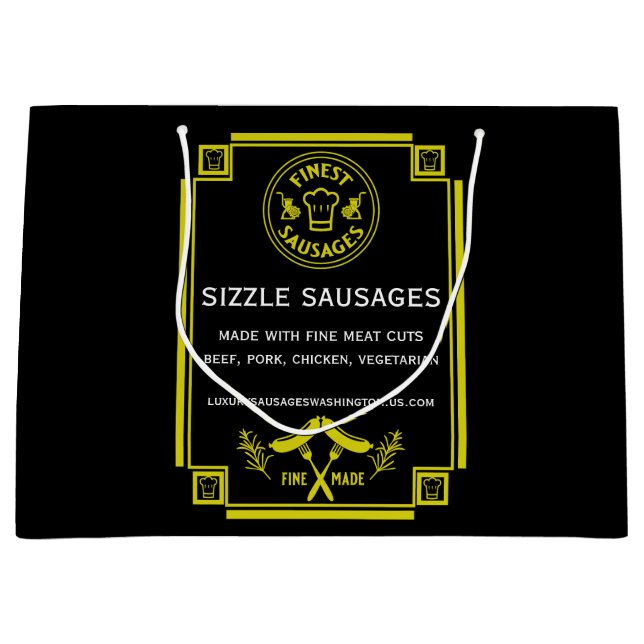 Sausage makers large gift bag (Front)