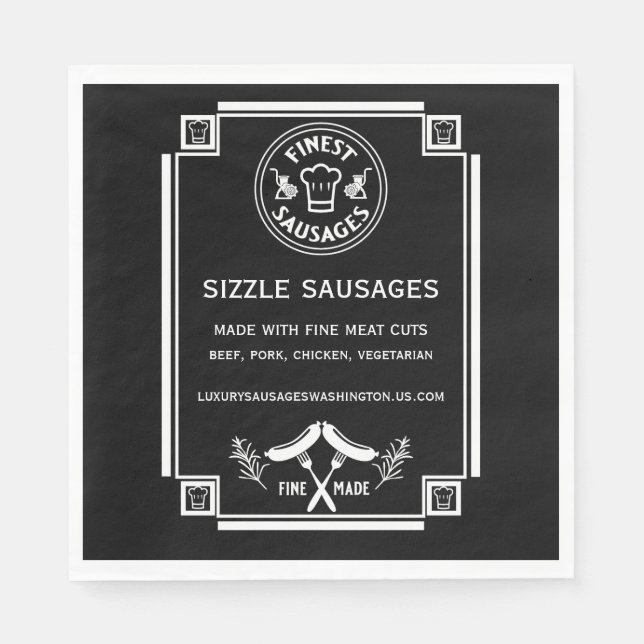 Sausage makers napkin (Front)