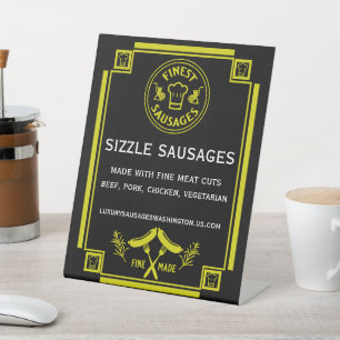 Sausage makers pedestal sign