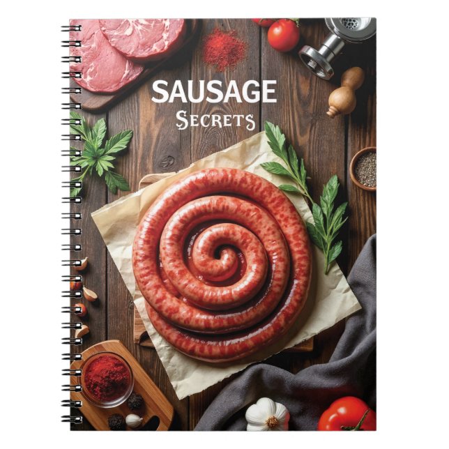 Sausage Making Recipes Notebook (Front)