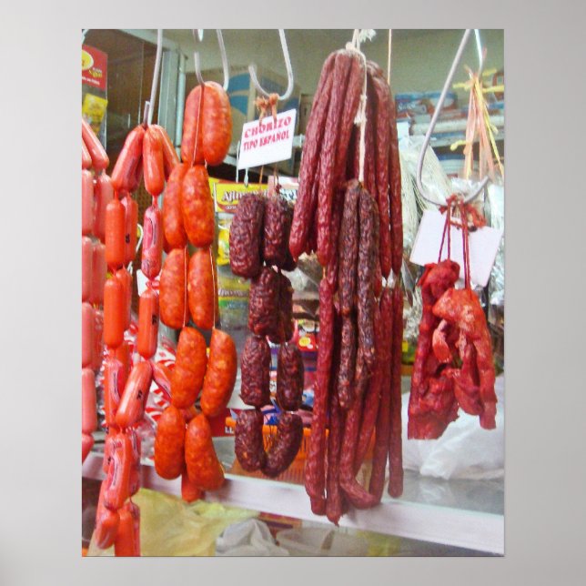 Sausage Market in Lima Poster (Front)