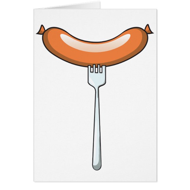 Sausage on a fork (Front)