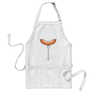 Sausage on a fork standard apron