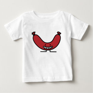 Sausage pork beef kielbasa meat wiener hot dog baby T-Shirt