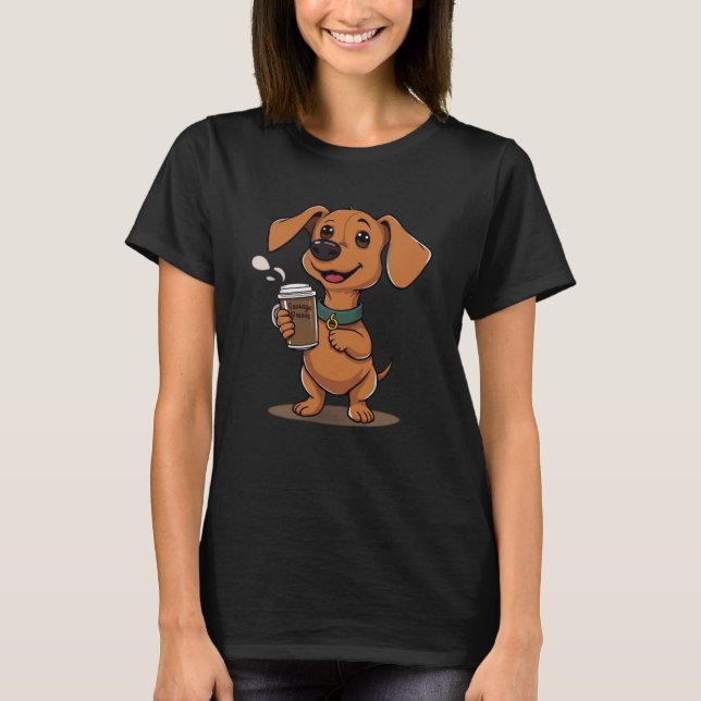 Sausage power Mini dachshund  T-Shirt (Front)