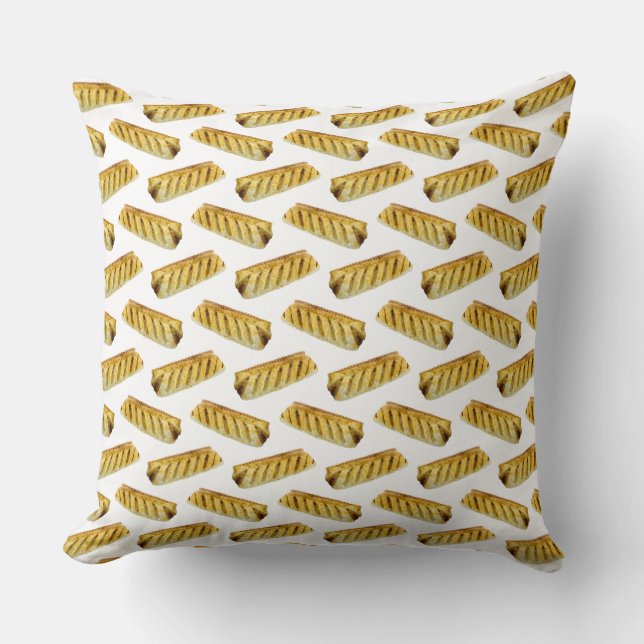 Sausage Roll Polka Dot Pattern Cushion (Front)