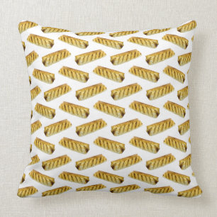Sausage Roll Polka Dot Pattern Cushion