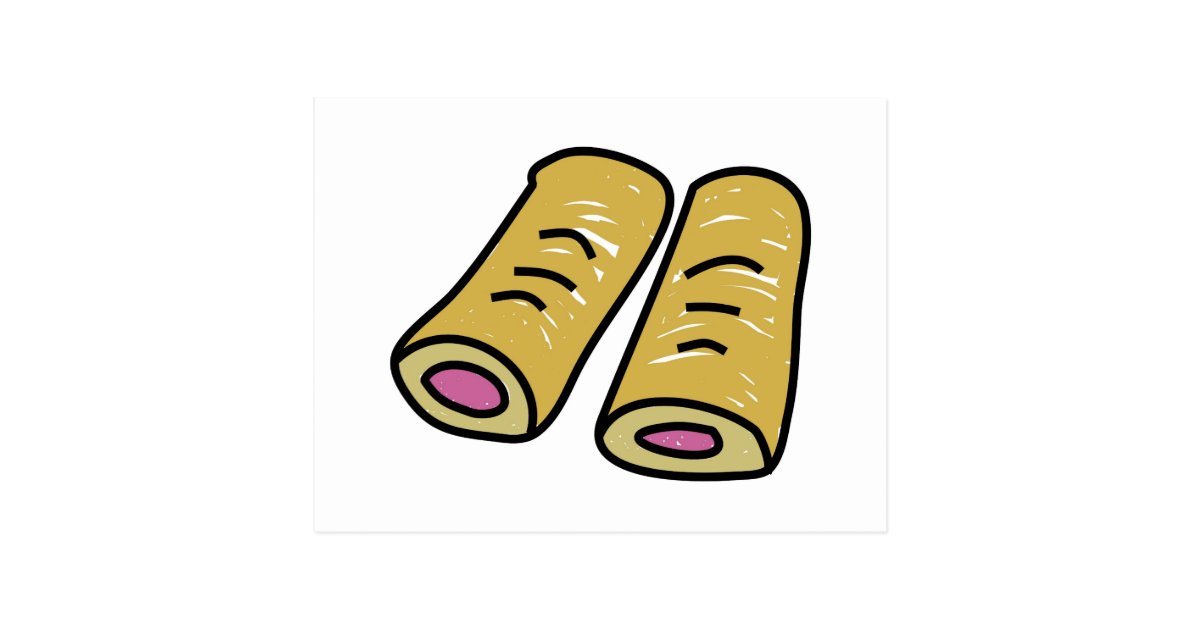 Sausage Rolls Postcard Zazzle.co.uk