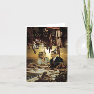 Sausage shopping - card