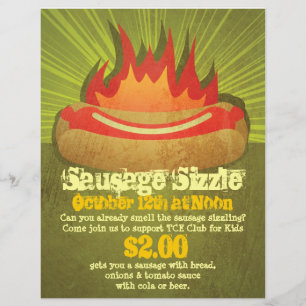 Sausage Sizzle Party Flyer