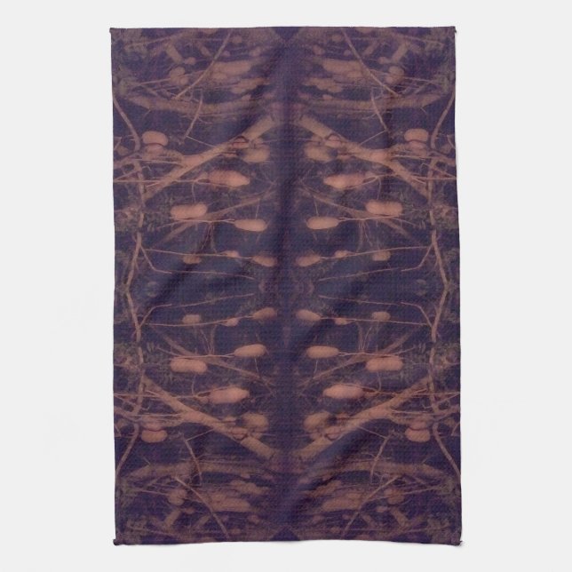 Sausage Tree Pattern Tea Towel (Vertical)
