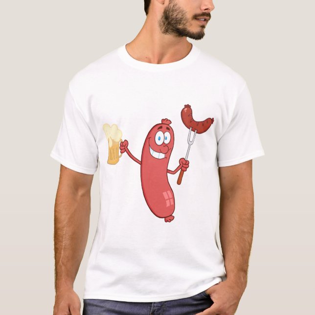 Sausages And Beer T-Shirt (Front)