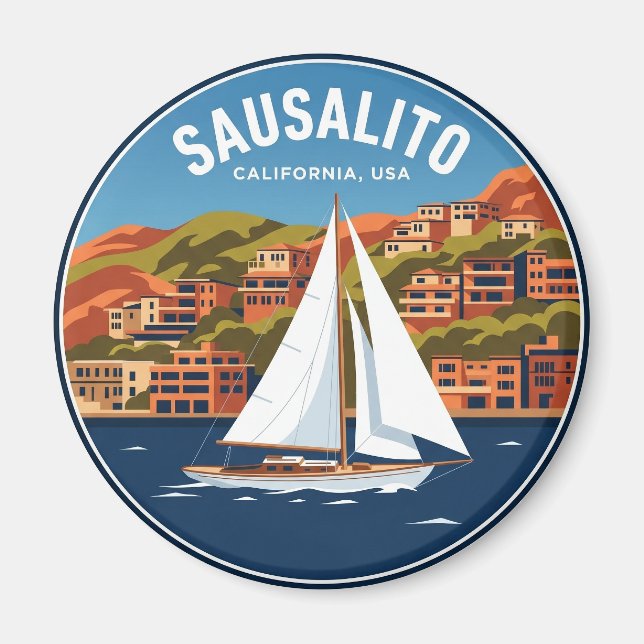 Sausalito California Magnet (Front)