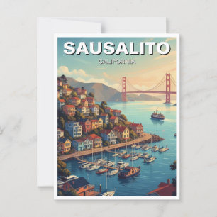 Sausalito California Postcard