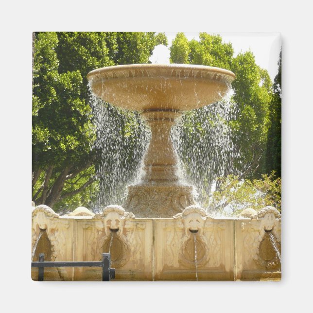 Sausalito Fountain California Travel Photography Magnet (Front)