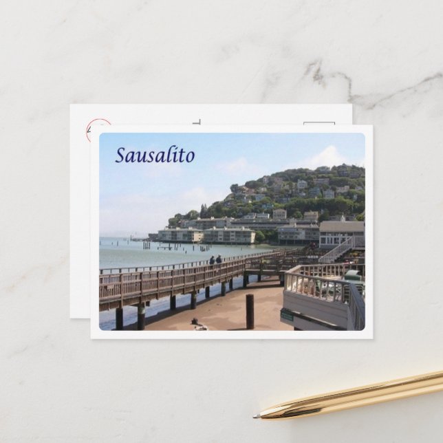 Sausalito - United States - Postcard (Front/Back In Situ)