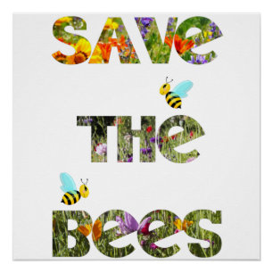   Sauvez les abeilles (anglais) Poster