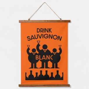 Sauvignon Blanc Wine Drinker Hanging Tapestry