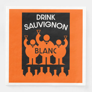 Sauvignon Blanc Wine Drinker Napkin