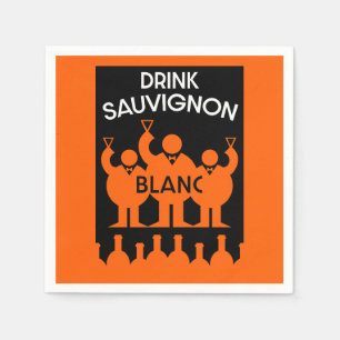 Sauvignon Blanc Wine Drinker Napkin