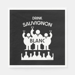 Sauvignon Blanc Wine Drinker Napkin