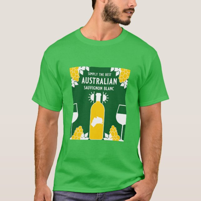 Sauvignon Blanc Wine Drinker T-Shirt (Front)