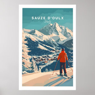Sauze dOulx Print Italy 1