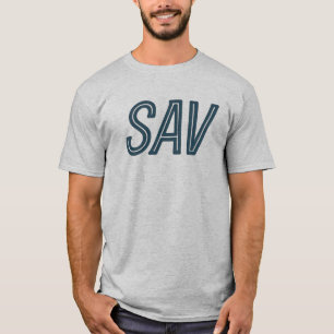 SAV Savannah GA Airport Code – Southern Travel Des T-Shirt
