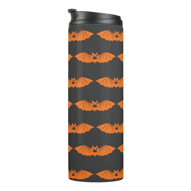 Savage and Spooky Bats Thermal Tumbler (Rotated Right)