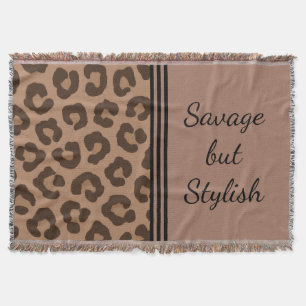 Savage but Stylish Leopard Print Blanket