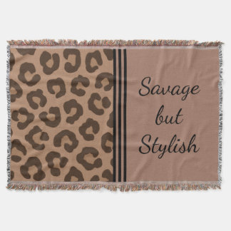 Savage but Stylish Leopard Print Blanket