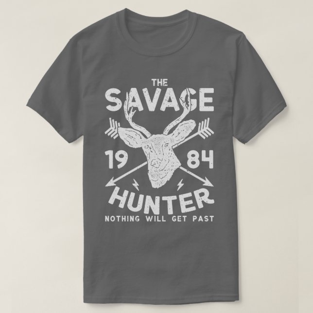 Savage Deer Hunter T-Shirt (Design Front)