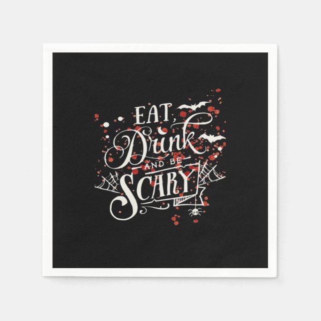 Savage Halloween Spooky Aesthetic Napkin (Front)