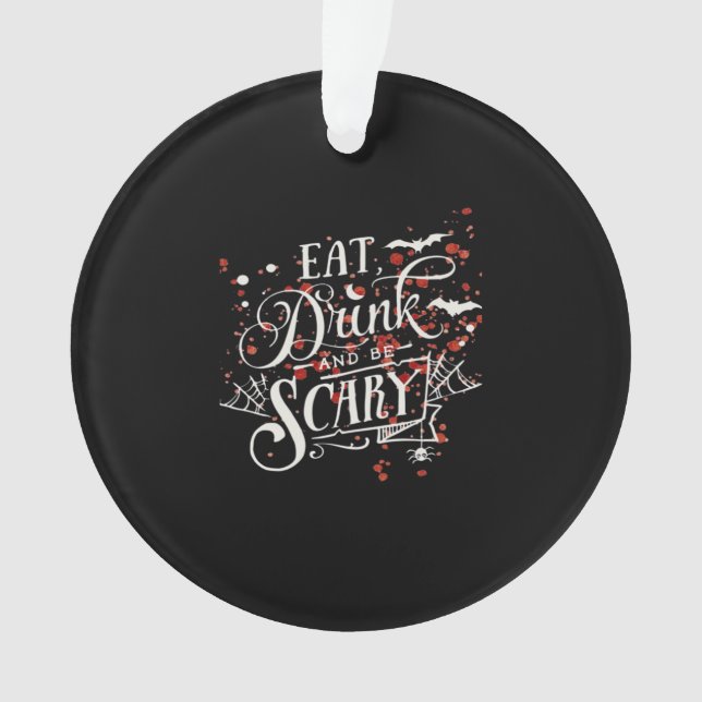 Savage Halloween Spooky Aesthetic Ornament (Front)