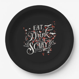 Savage Halloween Spooky Aesthetic Paper Plate