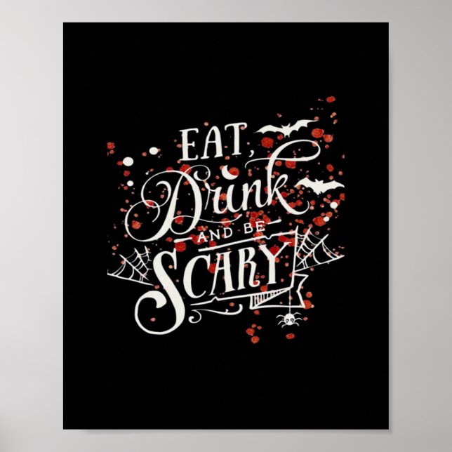 Savage Halloween Spooky Aesthetic Poster (Front)