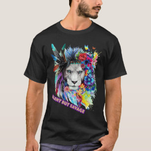Savage Lion Sticker  T-Shirt