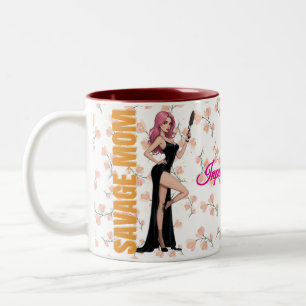 Savage Mum Mug – Glamourous Sassy Mum Gift with Re
