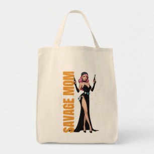 Savage Mum Tote Bag Bold Fashionista Mother Gift