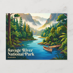 Savage River National Park Australia Postcard