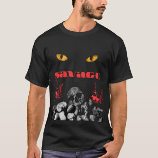 Savage Skull Eyes Dark Streetwear T-Shirt