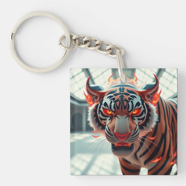 Savage Tiger Key Ring (Front)