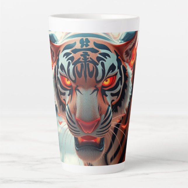 Savage Tiger Latte Mug (Front)