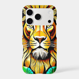 Savanna Lion Leaf Design