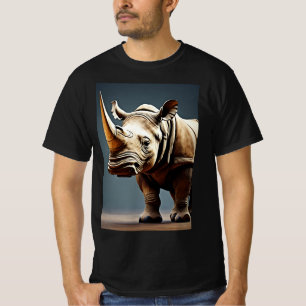 "Savanna Majesty: Horned Rhino" T-Shirt